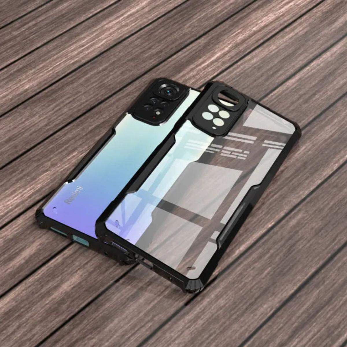 For Xiaomi Redmi Note 11 Pro ( Global ) / Xiaomi Redmi Note 11 Pro+ 5G Edge-Reinforced Shockproof Cushion Back Clear Hybrid Transparent Hard Cover Casing