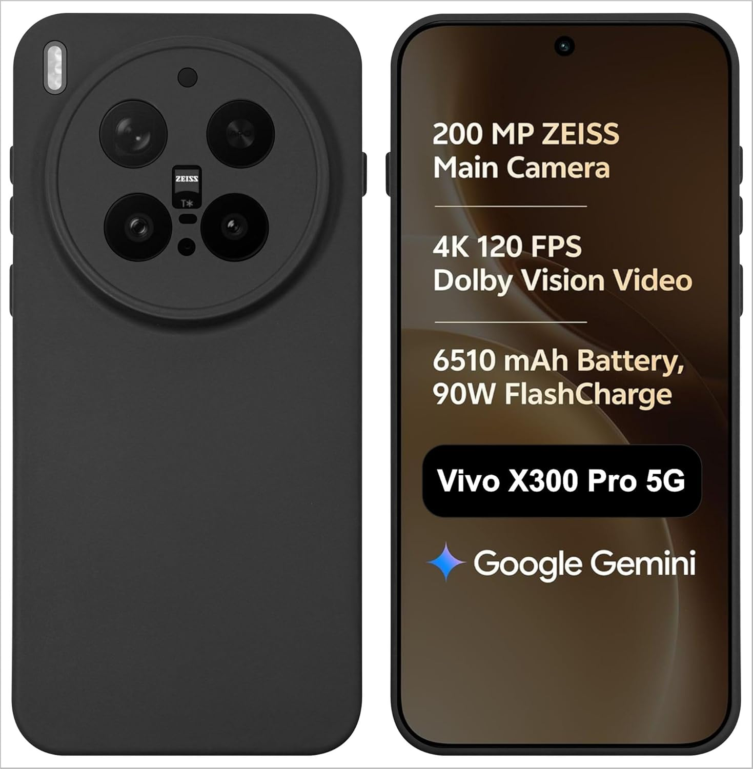 Original Premium Liquid Silicone Phone cover for Vivo X300 Pro 5G Back Cover