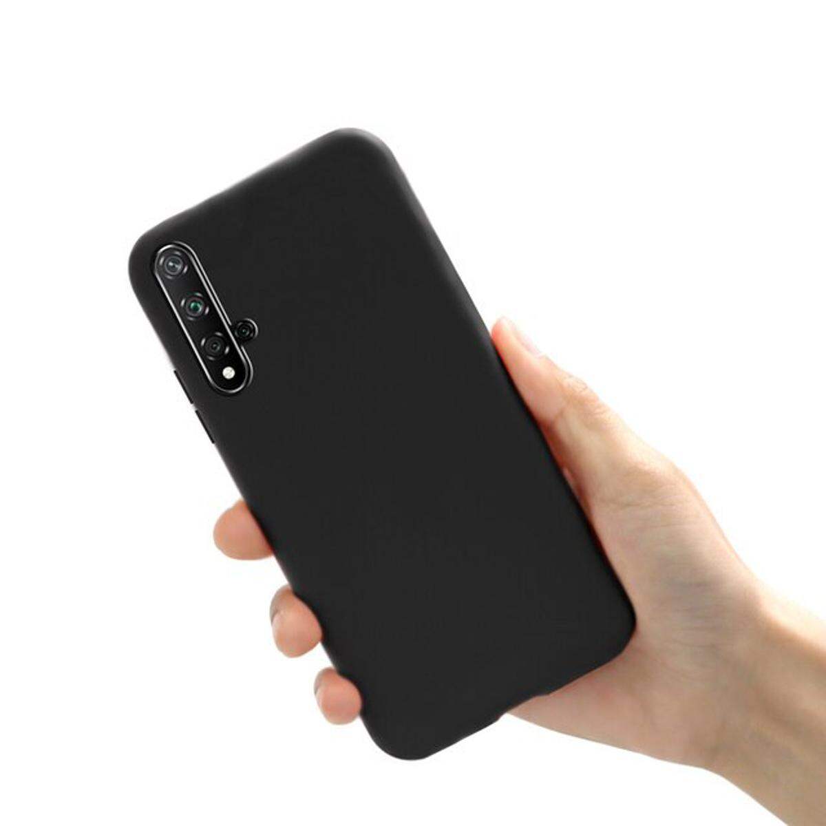 Soft Silicone Case For Huawei Honor 20 / Nova 5T - Luxury Soft Premium Silicone Shockproof Camera Bumper Protective Trendy Stylish Silicon Back Cover