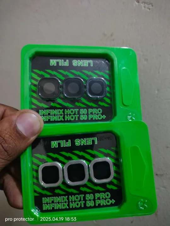 For Infinix Hot 50 Pro / Infinix Hot 50 Pro Plus Camera Protector Drop Protection Metal Ring Tempered Glass Camera Lens Protector - Price in Bangladesh