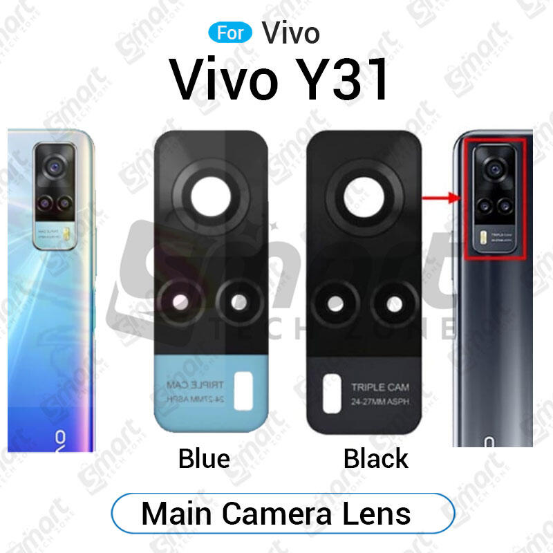 Main Camera Glass / Lens For Vivo Y31 Replacement Part (Not Tempered Camera Glass Protector) - Price in Bangladesh