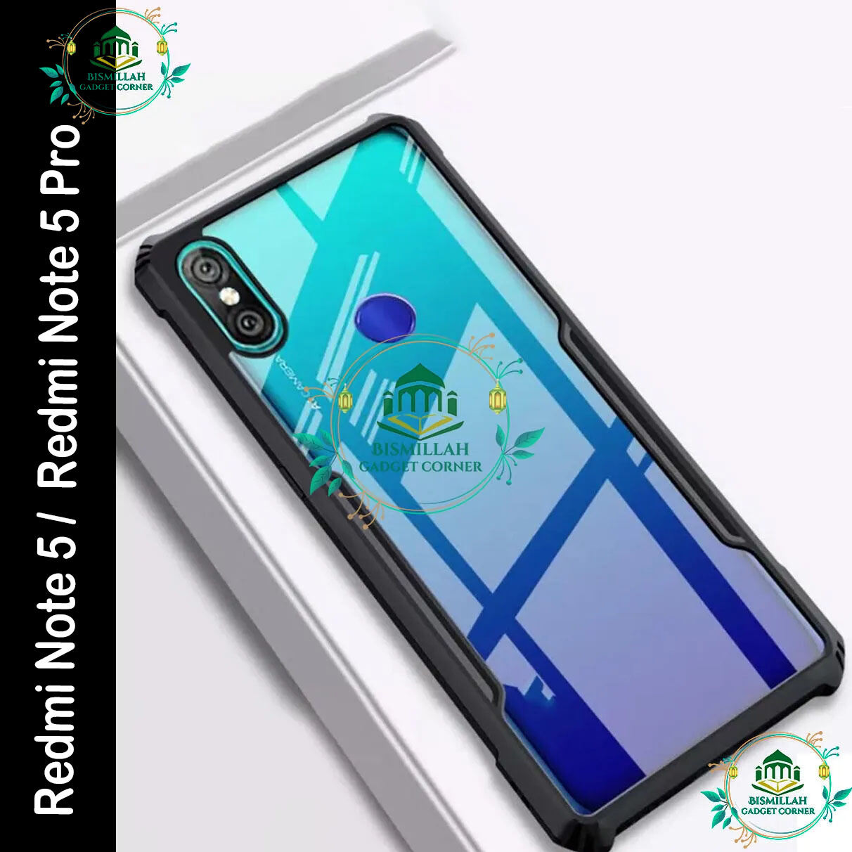 Xundd Back Cover for Xiaomi Redmi Note 5 / Xiaomi Redmi Note 5 Pro Transparent Hybrid Hard PC Back Bumper