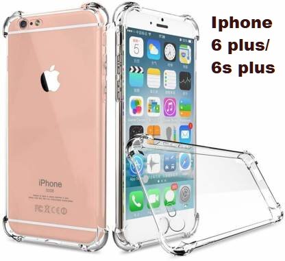 For Iphone 6s Plus ultra Slim Transparent anti shock side bumper corner 4D Crystal clear camera cutting cover