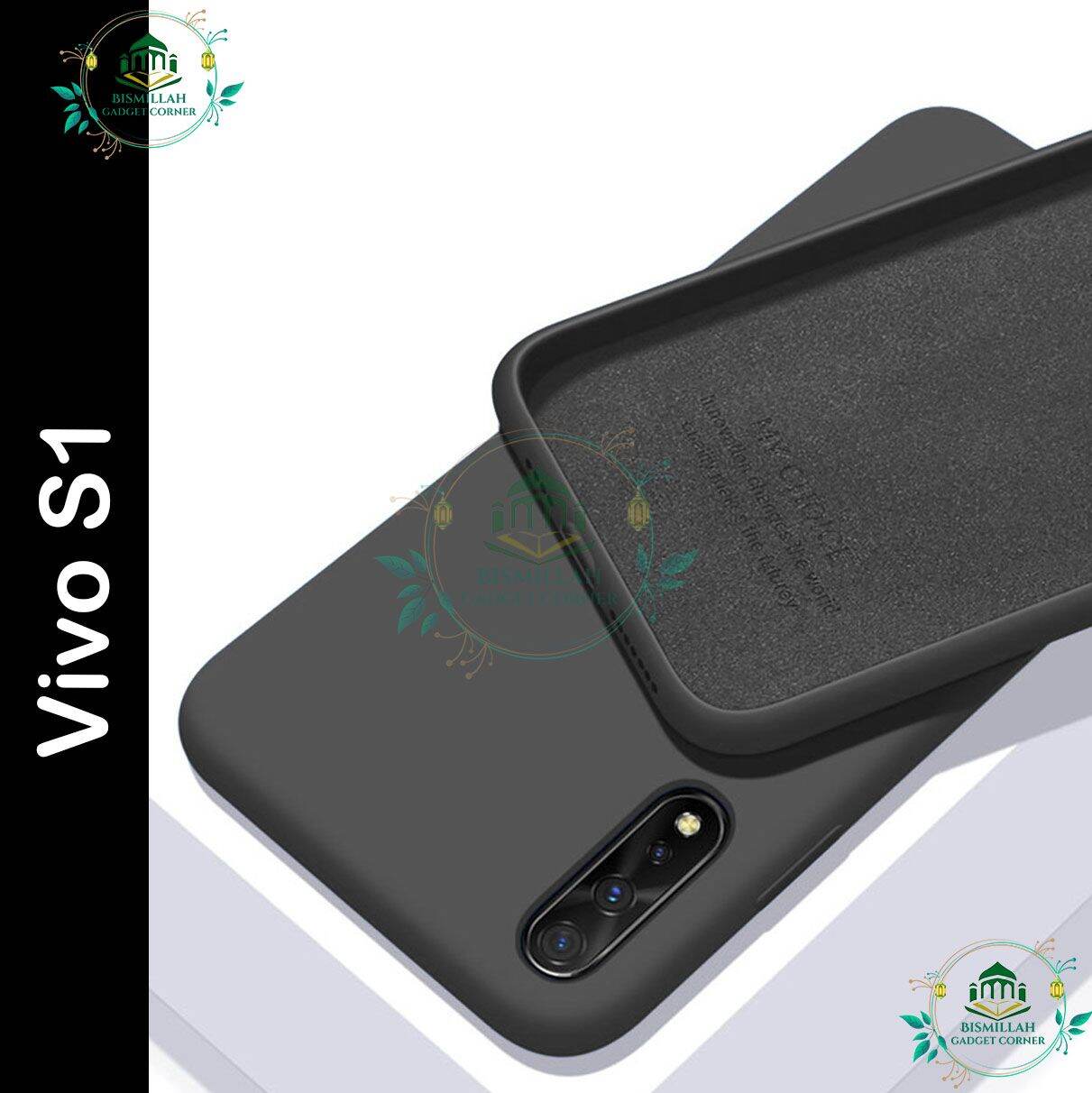 Premium Liquid Silicone Phone case for Vivo S1 Liquid Silicon Mobile Back Case Soft Silicone Phone Cover