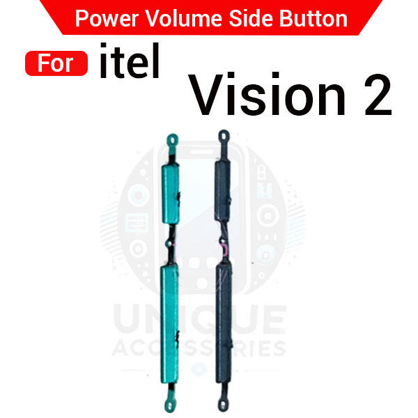 Compatible with itel Vision 2 External Side Buttons Power On Off + Volume Control Button Outside Side Keys - Price in Bangladesh