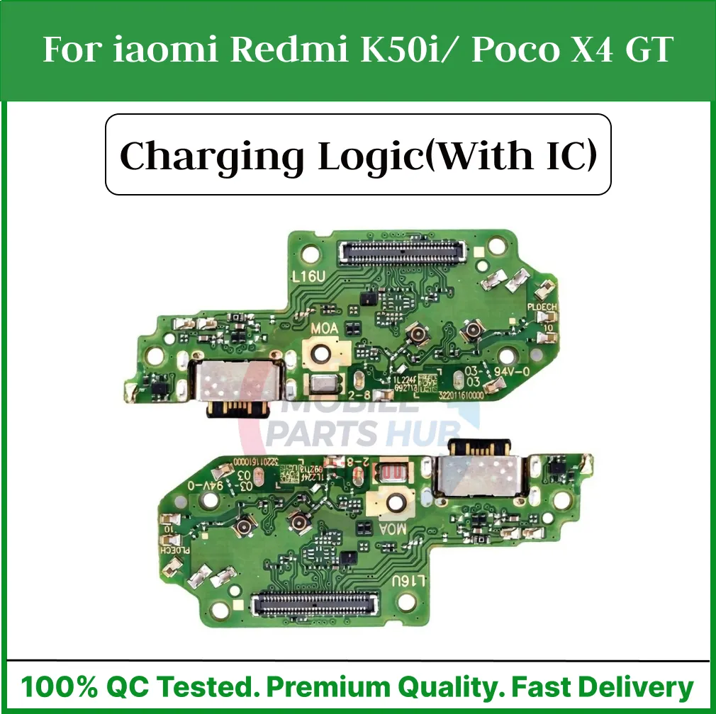 Charging Logic Board For Xiaomi Redmi K50i/ Poco X4 GT Charging Port USB Plug PCB Dock Connector Spare parts - Price in Bangladesh