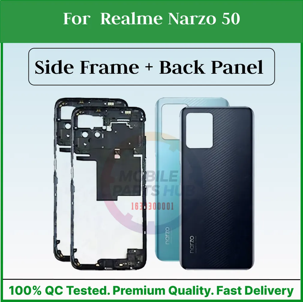 For Realme Narzo 50 Full Body Housing ( Side Frame + Back Panel Without Camera Glass ) - Price in Bangladesh