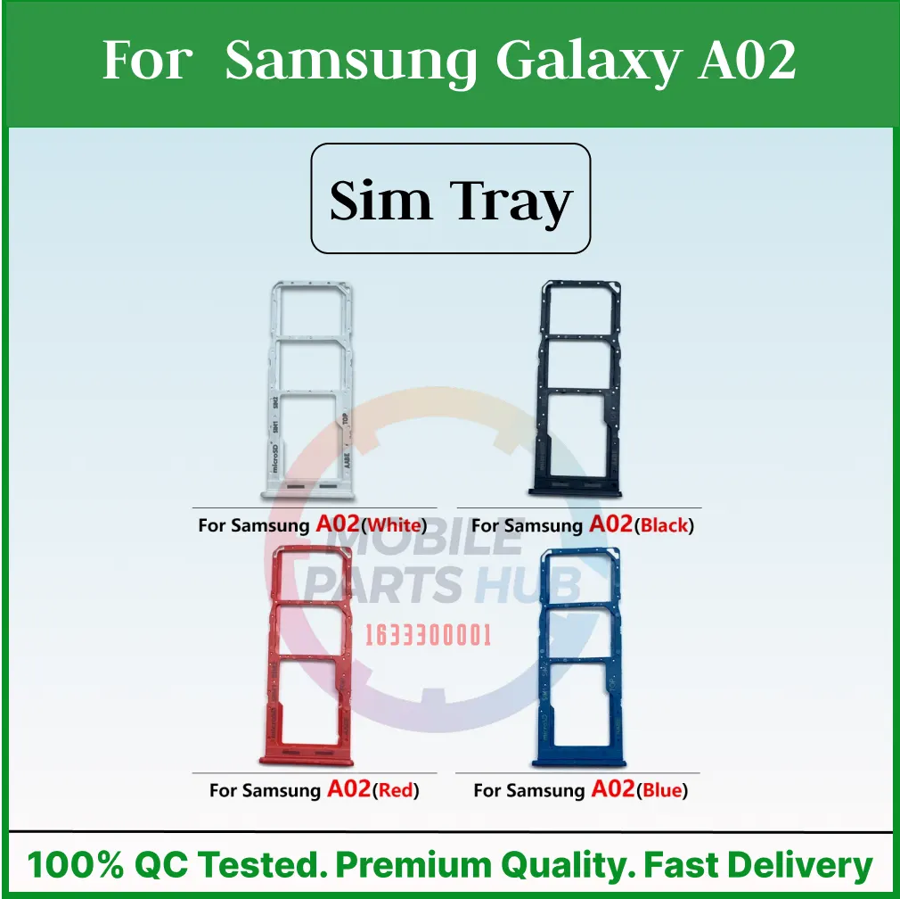 Sim Slot Card Tray For Samsung Galaxy A02 With Sim Ejector Pin Replacement Parts - Price in Bangladesh