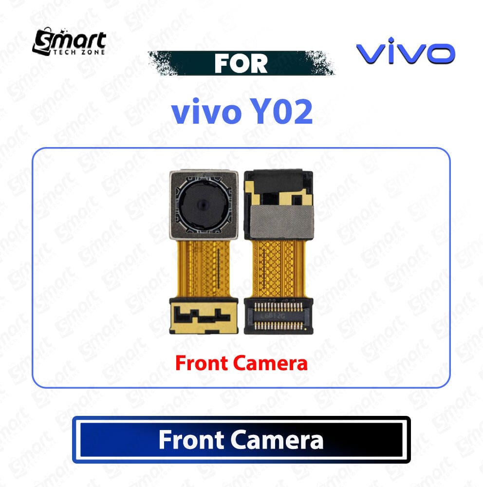 vivo Y02 Front Camera Module - Front Selfie Camera Flex Cable Ribbon Sensor Replacement Repair Spare Parts - Price in Bangladesh