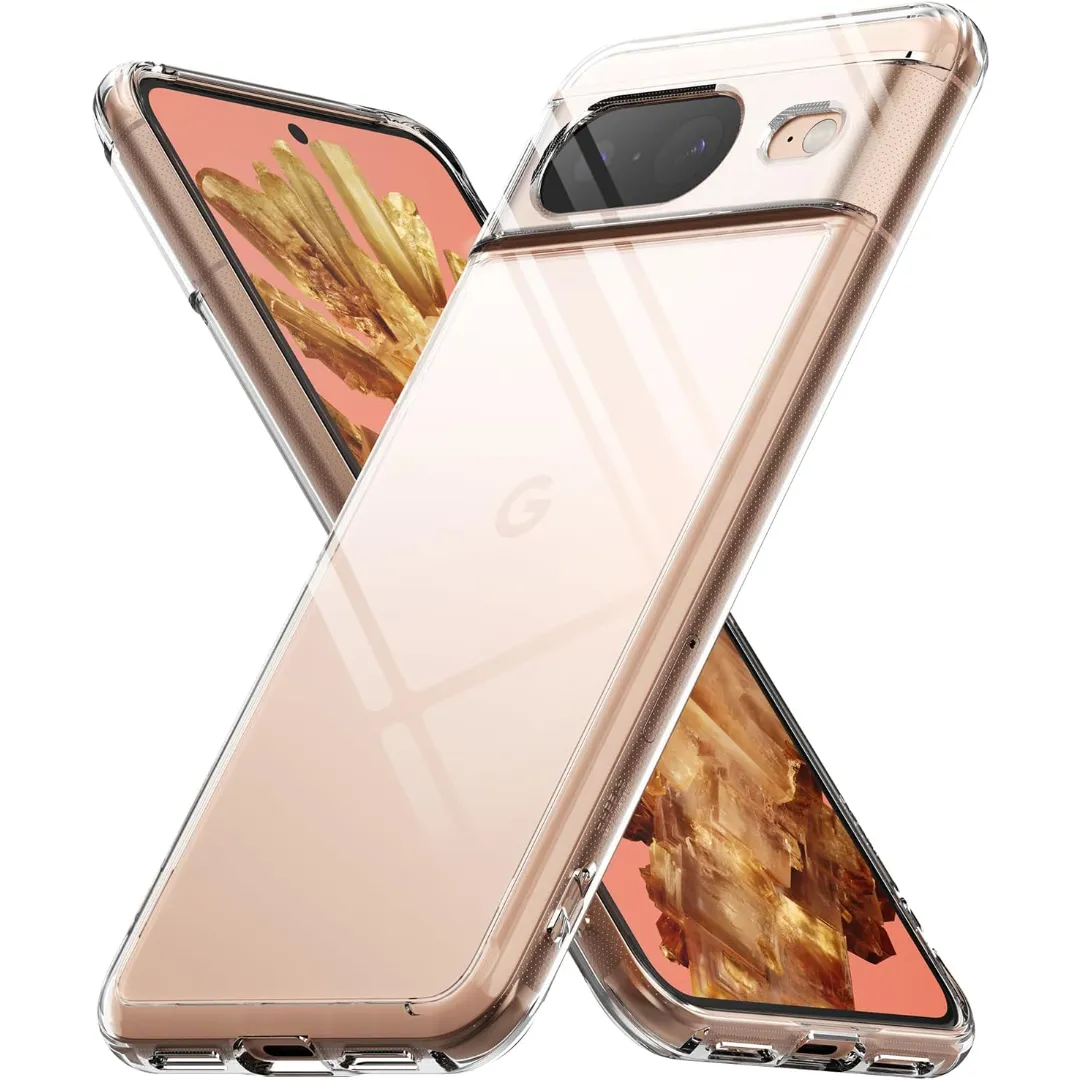 Google Pixel 8 Premium Silicone Case Crystal Clear Soft Tpu Ultra-Thin Transparent Flexible Protective Mobile Phone Back Cover