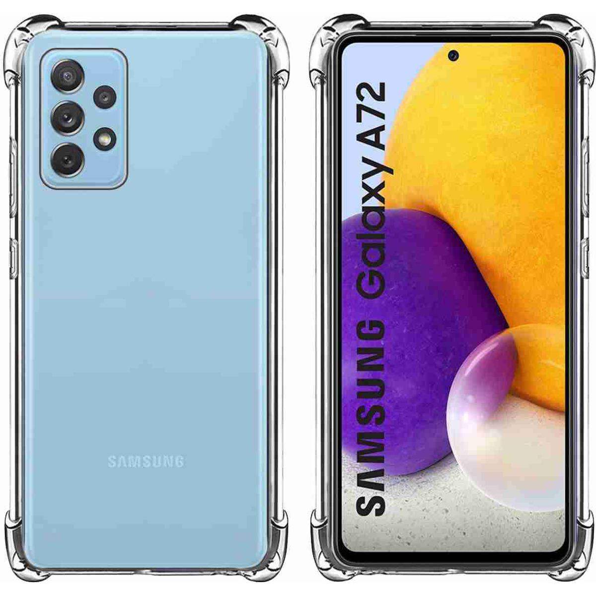 Samsung Galaxy A72 4G/ 5G Premium Silicone Case Crystal Clear Soft TPU Ultra-Thin Transparent Flexible Protective Mobile Phone Back Cover
