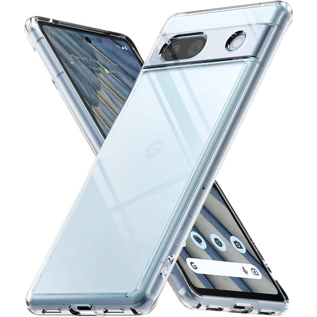 Google Pixel 7A Premium Silicone Case Crystal Clear Soft Tpu Ultra-Thin Transparent Flexible Protective Mobile Phone Back Cover