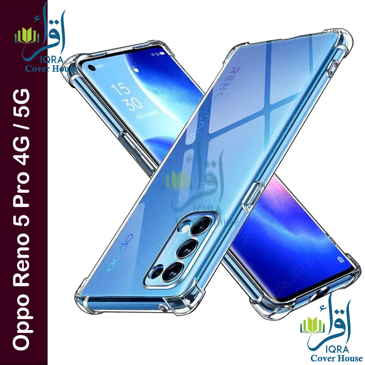 Transparent back cover For Oppo Reno 5 Pro 4G / Oppo Reno 5 Pro 5G Luxury transparent Protect Back Cover Soft Case