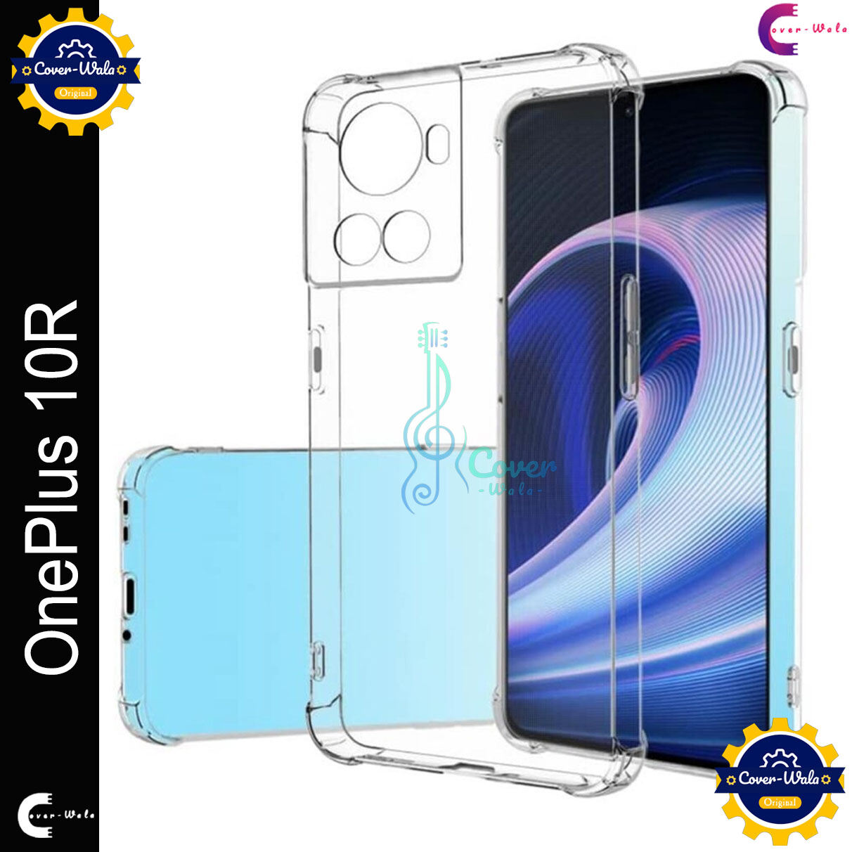 Transparent back cover For OnePlus 10R 5G / 1+ 10R 5G / OnePlus ACE 5G / 1+ ACE 5G Luxury transparent Protect Back Cover Soft Case