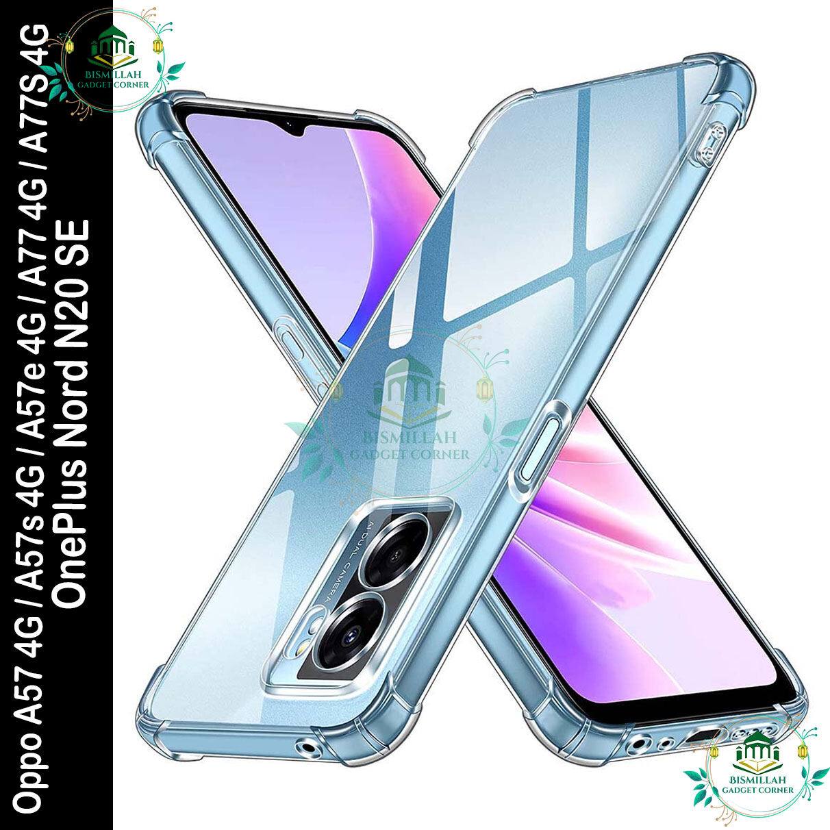 Transparent back cover For Oppo A57 4G / Oppo A57s 4G / Oppo A57e 4G / Oppo A77 4G / Oppo A77S 4G / OnePlus Nord N20 SE Luxury transparent Protect Back Cover Soft Case