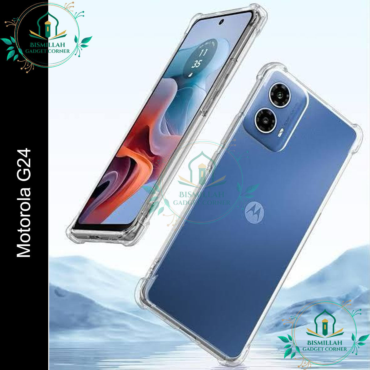 Transparent back cover For Motorola Moto G24 Luxury transparent Protect Back Cover Soft Case