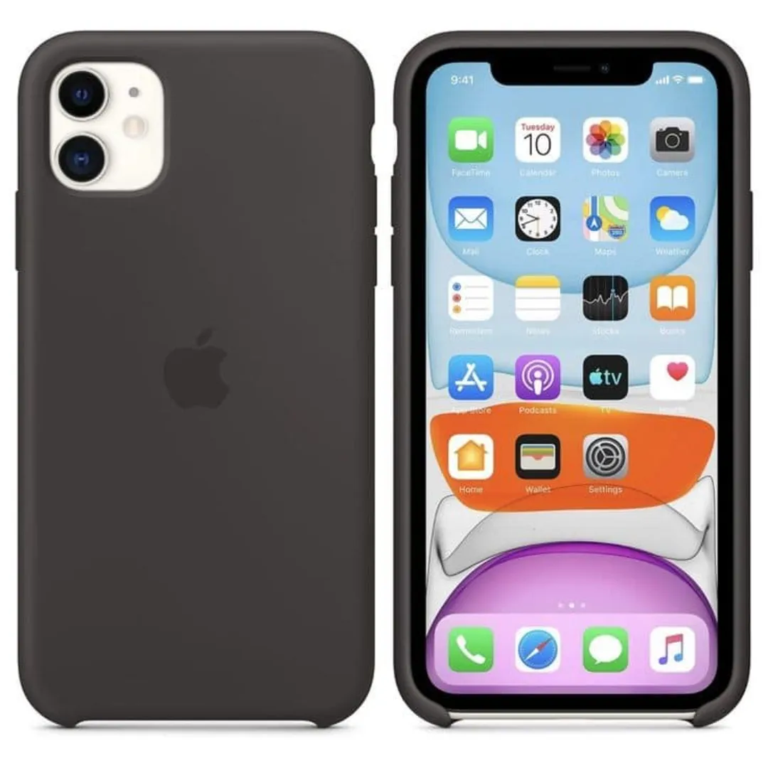 For Apple Iphone 11 (6.1) Luxury Shockproof Liquid Silicone Case Back Cover - Phone Back Cover
