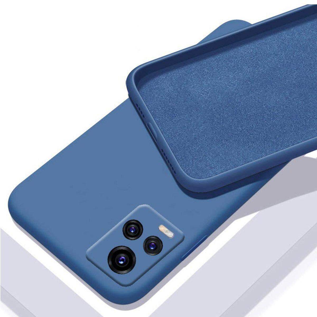 For vivo V21 Heavy strong Liquid Silicone Soft Gel Rubber Shockproof Back Cover Phone Back Cover - Phone - Camera - Camera