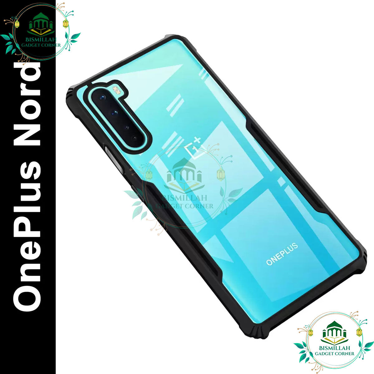 Xundd Back Cover for OnePlus Nord Transparent Hybrid Hard PC Back Bumper