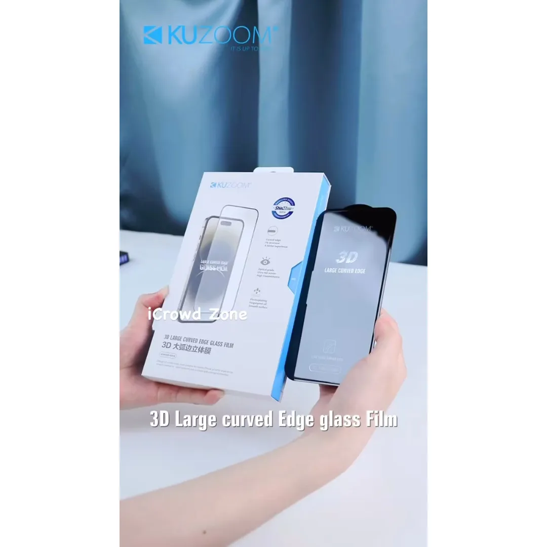 Kuzoom 3D Large Curved Edge Glass Film Mobile Screen Protector For Samsung Galaxy S24 Ultra & Galaxy S25 Ultra 6.9"