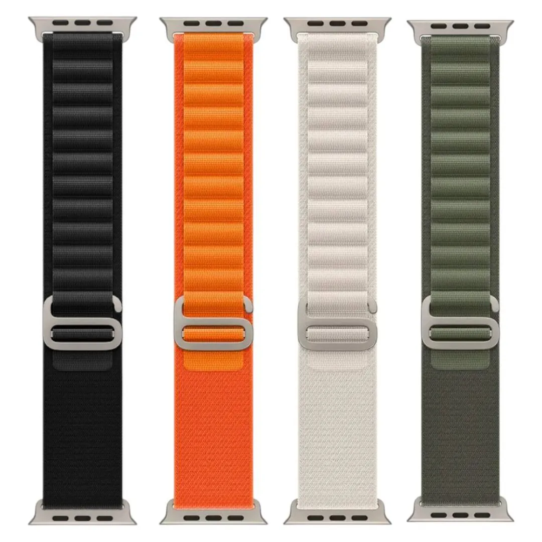 Colorful Alpine Loop Strap For Apple Watch Band 49Mm 45Mm 44Mm 42Mm Nylon Bracelet Iwatch Ultra Series 9 8 7 6 5 4 3 - Smart Watch(Only Belt) - Price in Bangladesh