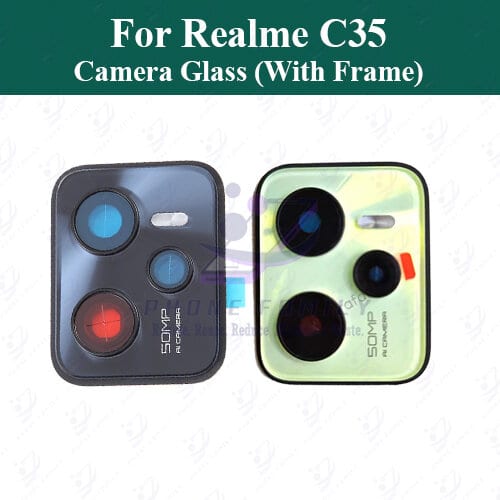For Realme C35 Camera Main Glass Lens With Frame Replacement Part - Price in Bangladesh