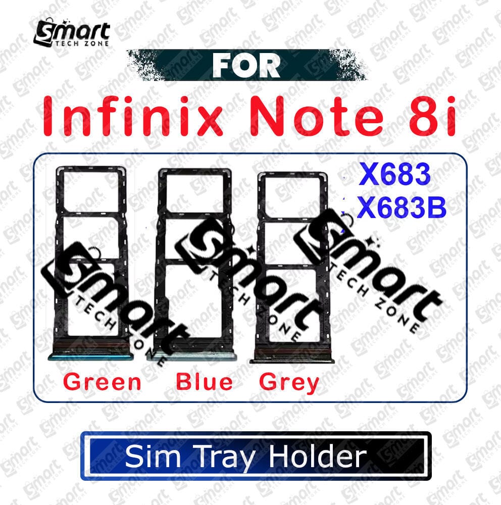 For Infinix Note 8i X683 Sim Tray Micro SD Card Slot with Sim Ejector Pin Replacement Parts - Price in Bangladesh