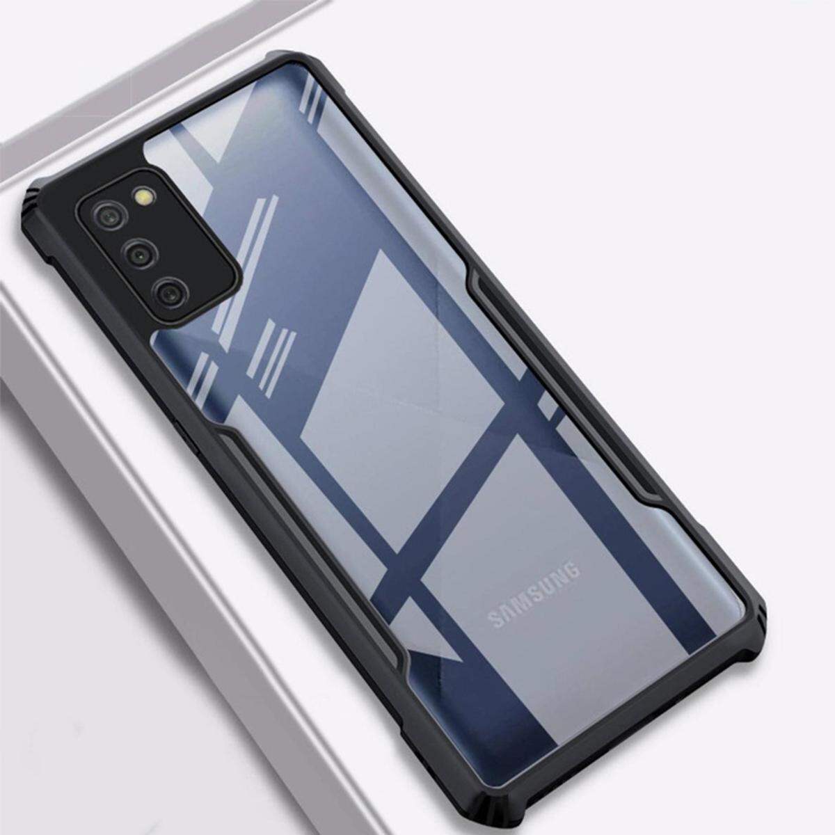 For Samsung Galaxy A03s Hard Case Transparent Silica Gel Matte Shockproof Slim Thin Cover Phone Casing For Samsung A03s Back Cover - Phone Back Cover