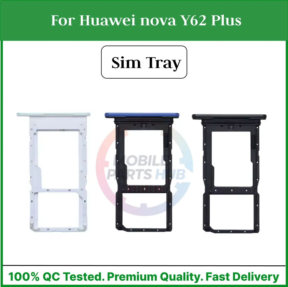 For Huawei nova Y62 Plus Nano Sim Card Tray Holder Sim Adaptor With Free Sim Ejector Pin Replacement Part - Price in Bangladesh
