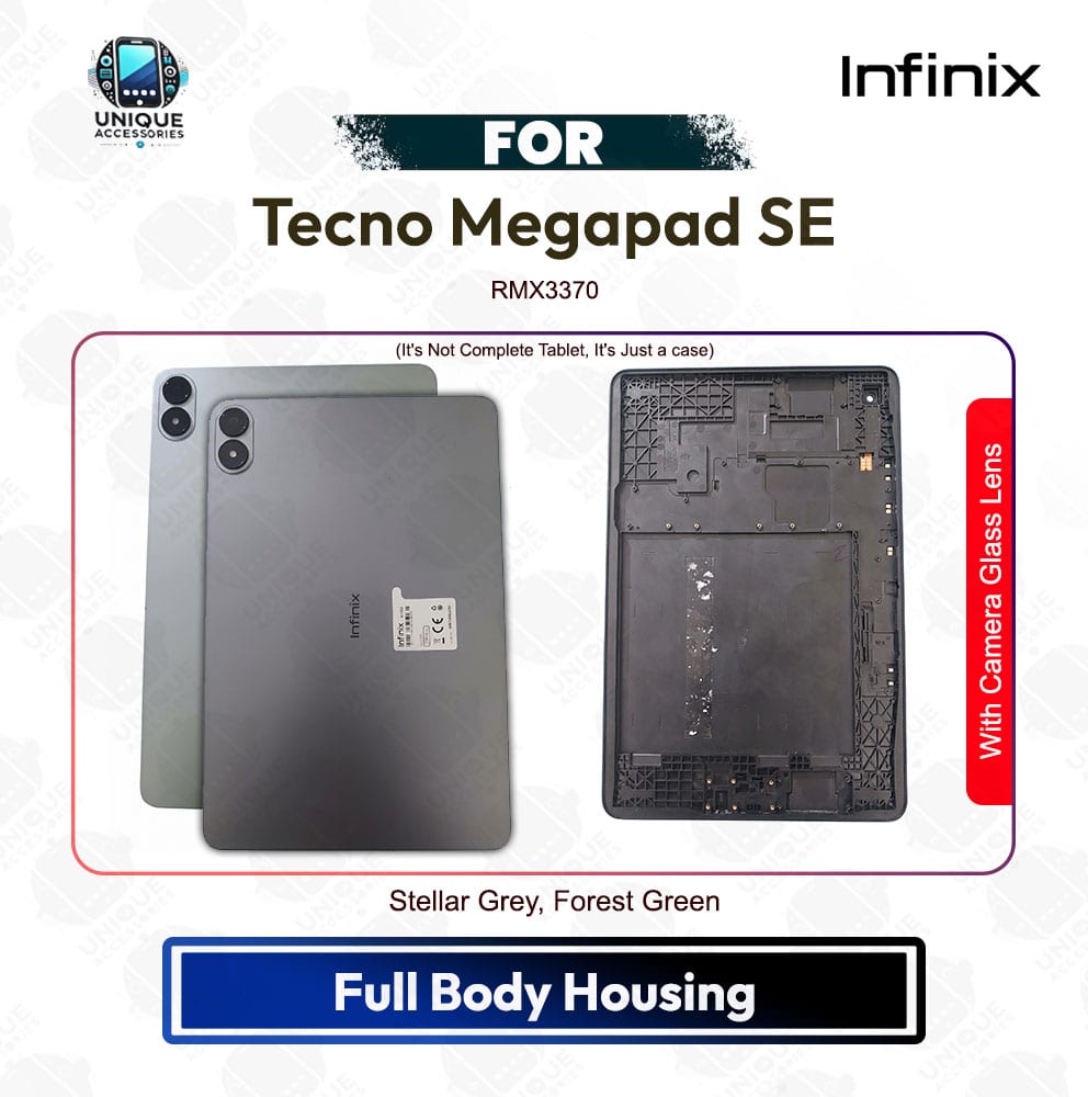 Infinix XPAD 20 (X1102) Full Body Housing – Camera Lens Included, 11 Inch Tablet Replacement Part Price in Bangladesh - Mobile.com.bd