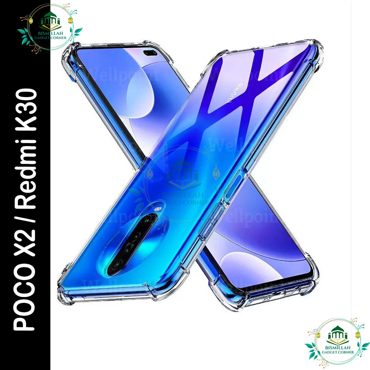 Transparent back cover For Xiaomi Poco X2 / Xiaomi Redmi K30 Luxury transparent Protect Back Cover Soft Case