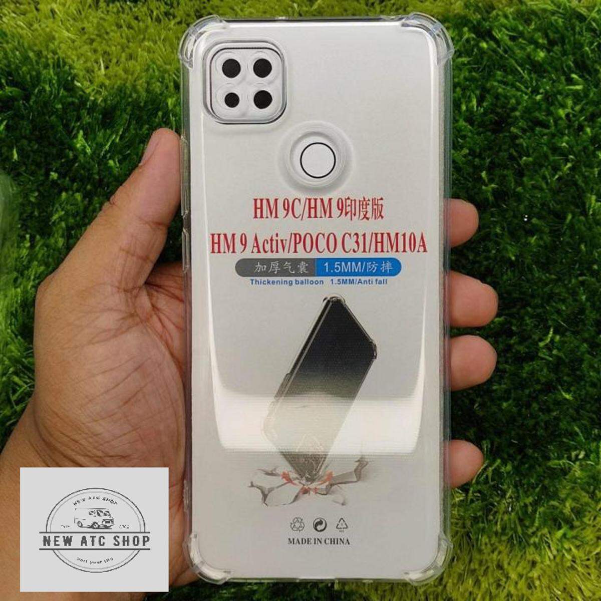 For Redmi 10A, Poco C31, Redmi 9c, 9c NFC, Poco C3 Clear Cover Soft Thin Anti-Scratches Crystal Case