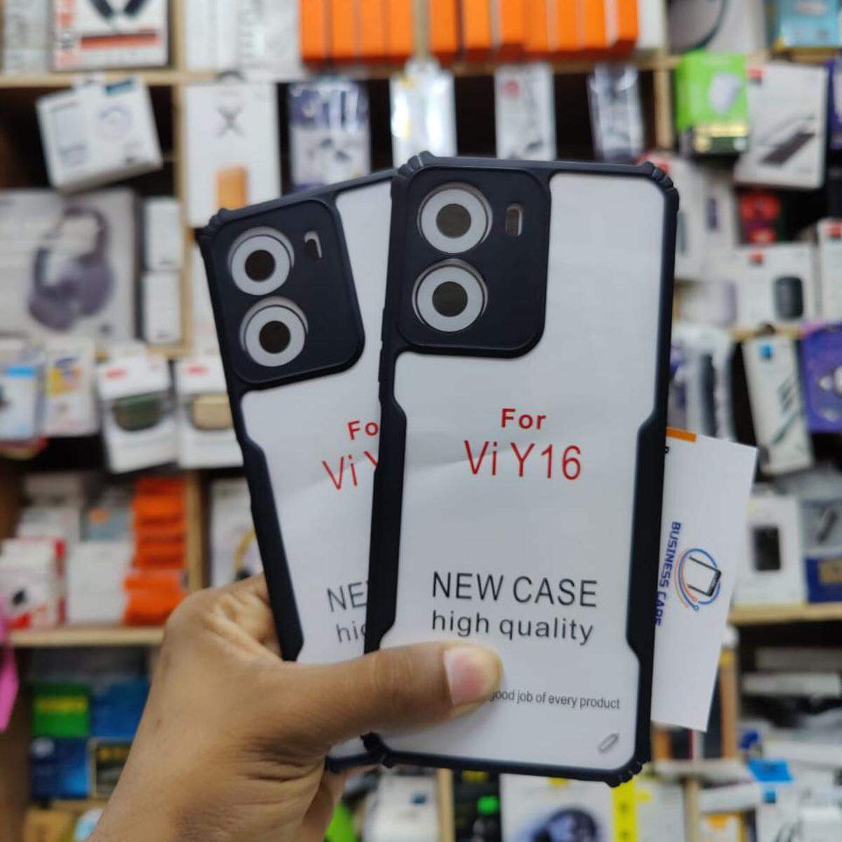 Oppo Y16 Shockproof TPU Bumper Hard Clear Acrylic Mobile Phone Case FoR OPPO Y16 Back Cover - Phone (Back Case Cover For Smartphone)