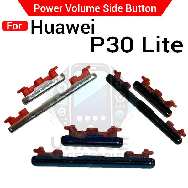 Compatible with Huawei P30 Lite External Side Buttons Power On Off + Volume Control Button Outside Side Keys - Price in Bangladesh
