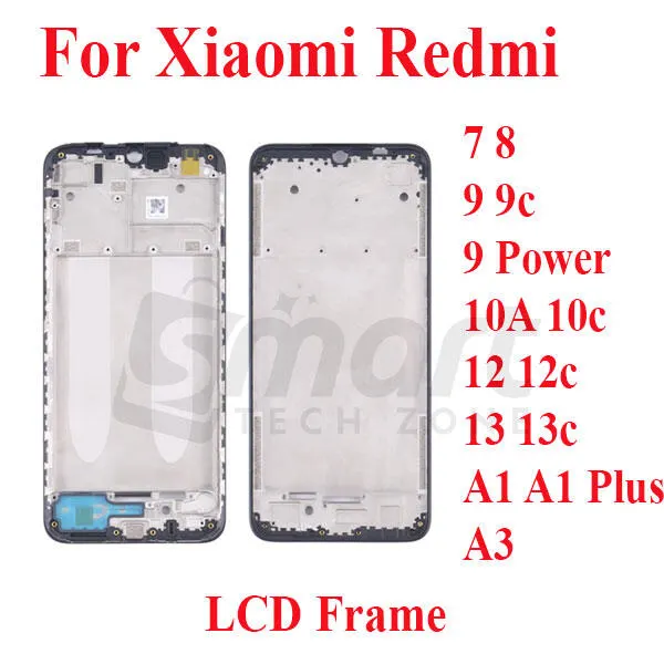 For Xiaomi Redmi 7 8 9 9c 9 Power 10A 10c 12 12c 13 13c A1 A1 Plus A3 Only Front LCD Frame Housing Replacement Parts - Price in Bangladesh