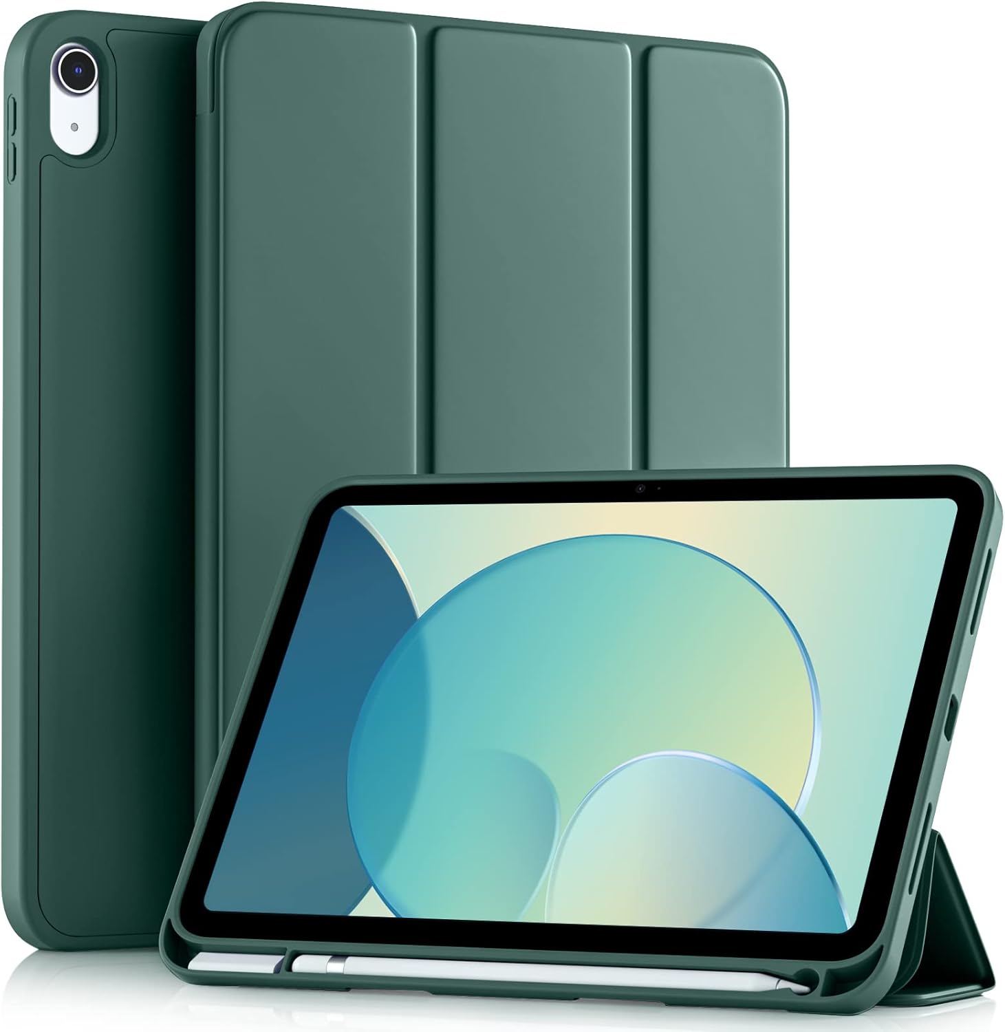 Magnetic Case for iPad (A16) 11 2025 11th Generation /10th Generation 10.9 2022 Tri-fold Stand Flip Cover Soft TPU Back Shell With Pen Holder, Auto Sleep Wake - Price in Bangladesh
