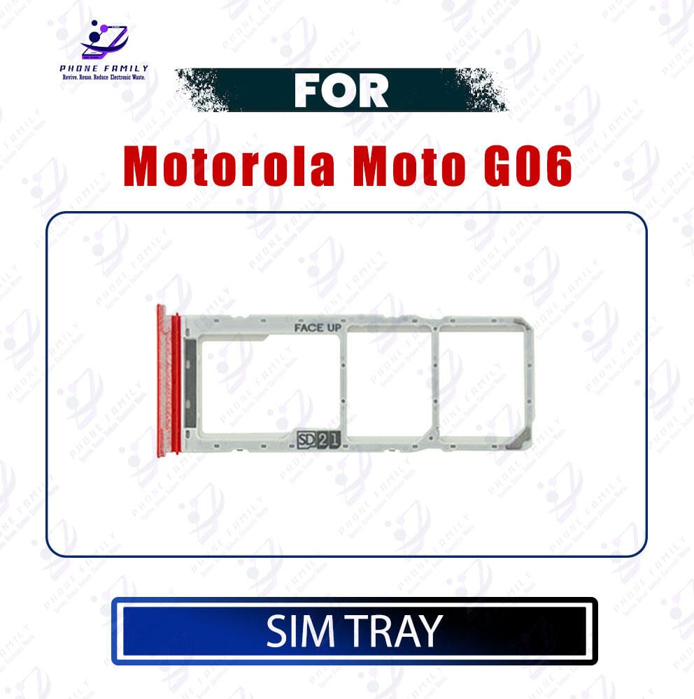 Motorola Moto G06 Sim Tray / Sim Slot /SD Card Tray /Holder Card compatible Replacement Parts - Price in Bangladesh