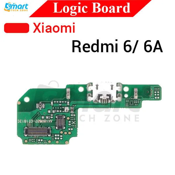 Charging Logic Board For Xiaomi Redmi 6/ 6A Charging Port USB Plug PCB Dock Connector Spare parts - Price in Bangladesh