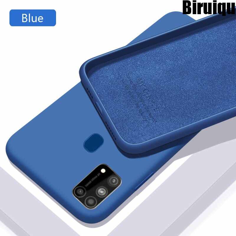 Silicone Case For Samsung Galaxy M31 / M31 Prime - Luxury Soft Flexible Premium Shockproof Camera Bumper Protective Stylish Silicon Back Cover