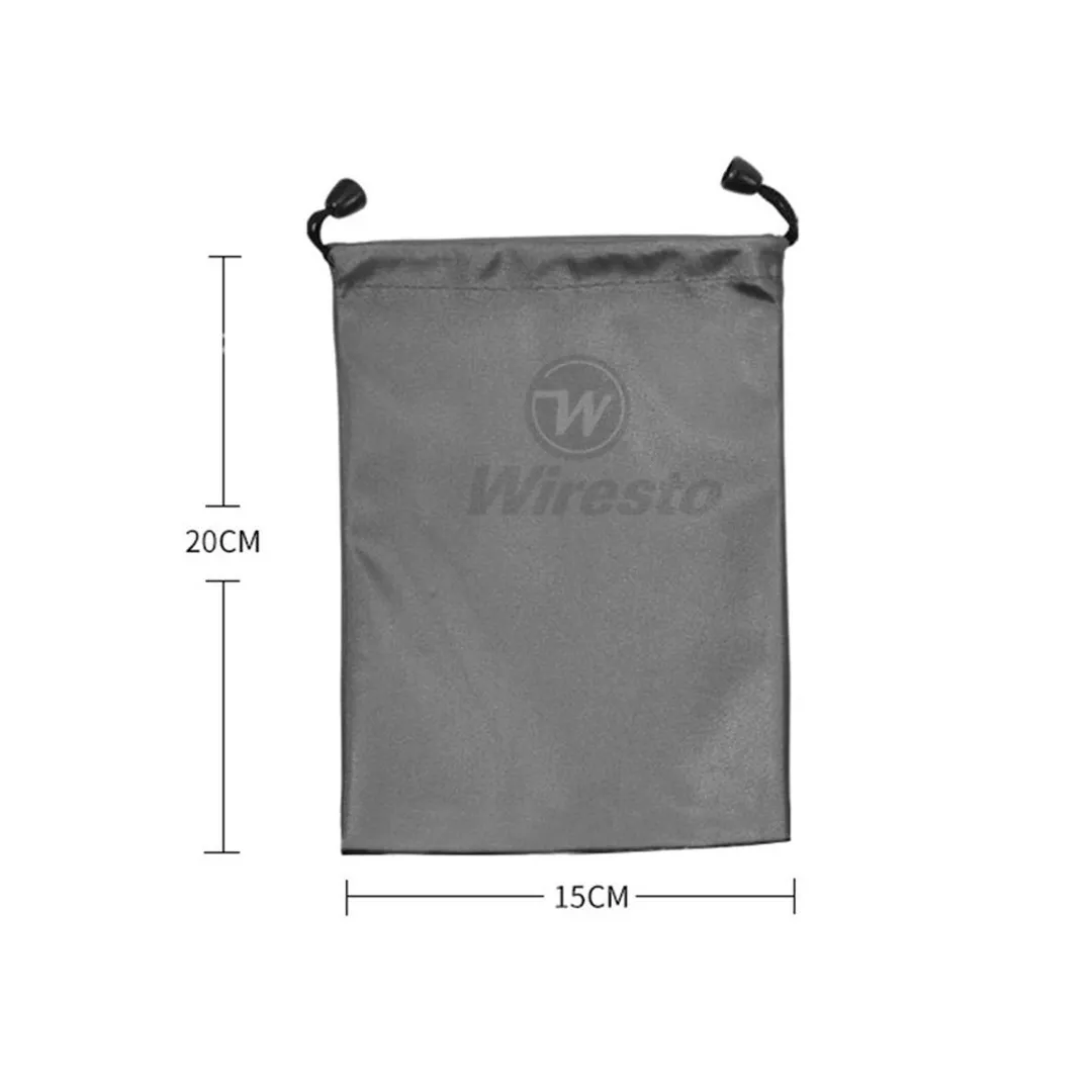 Wiresto Waterproof Headphones Storage Drawstring Bags Universal Protective Sleeve Bag Jewelry Pouches Bags Earphone Bags 7×11cm PU Leather Earphone Case Portable Case for iphone Headphones Accessories Mini Pouch