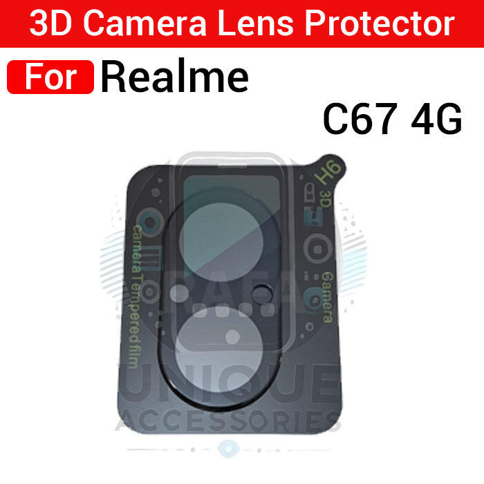 3D Back Camera Lens Glass Protector for Realme C67 4G | Full Camera Coverage I 3D Lens Shield I Oil Resistant - Price in Bangladesh