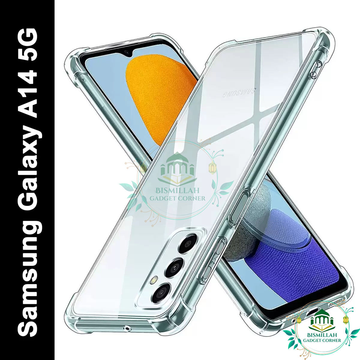 Transparent back cover For Samsung Galaxy A14 5G Luxury transparent Protect Back Cover Soft Case