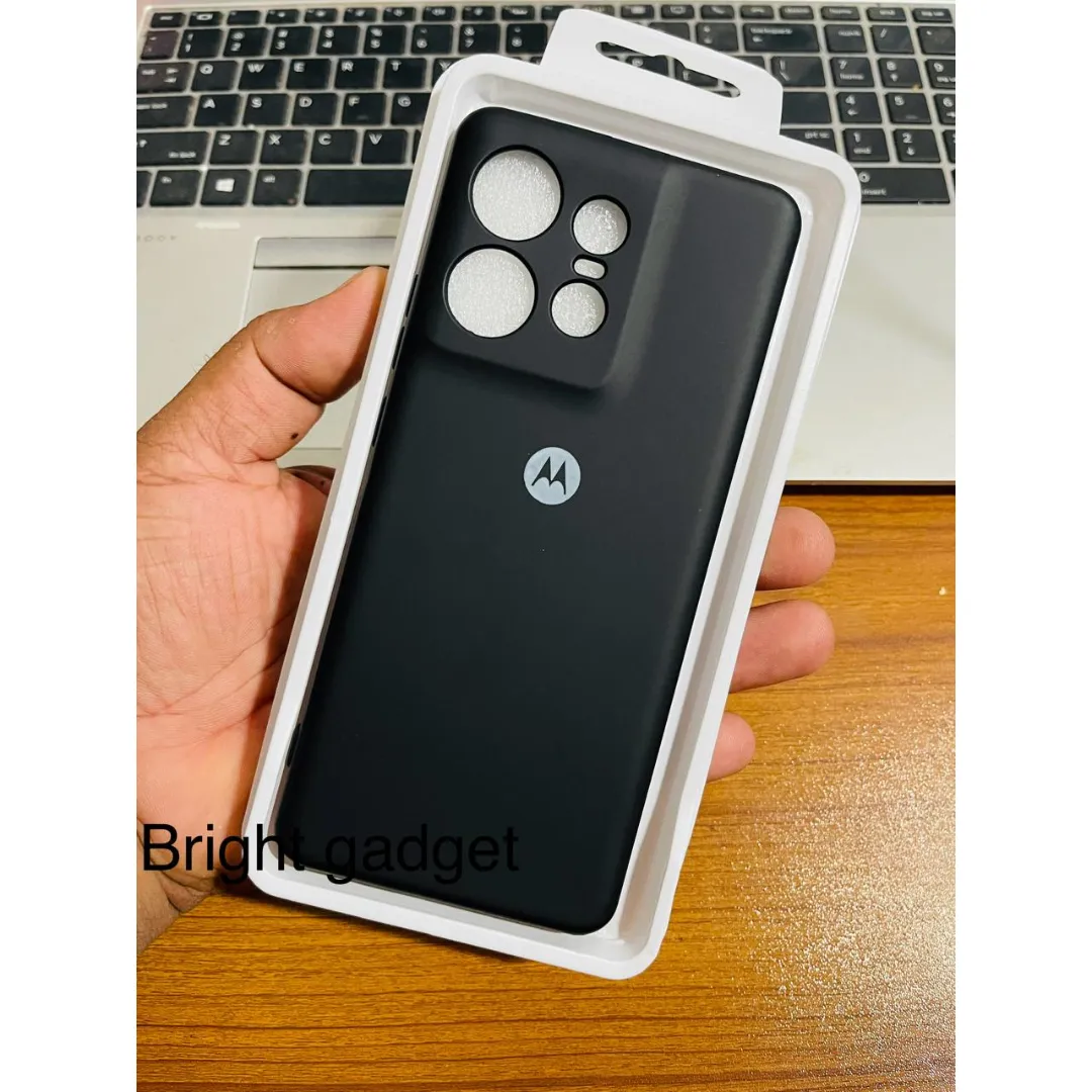 For Motorola Edge 50 Pro Back Cover Matte Simple Solid Color Soft Silicone Tpu Case
