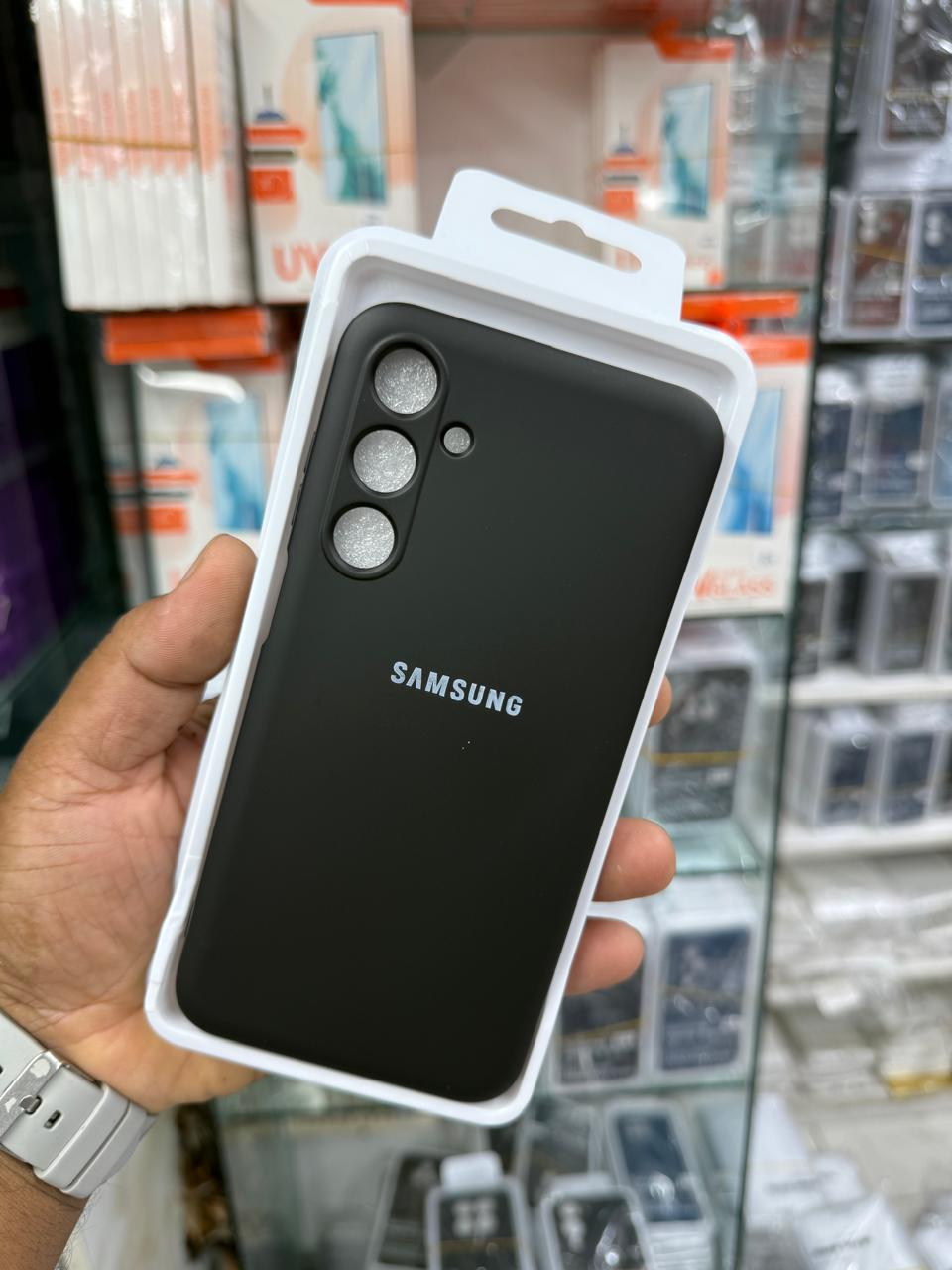 Original Premium Liquid Silicone Phone cover for Samsung A17 5G Back Cover