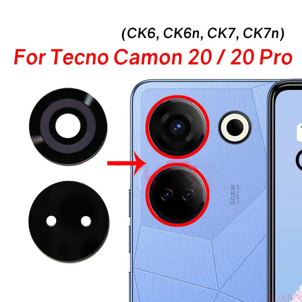 Back Rear Camera Lens Glass Compatible with Tecno Camon 20 20 Pro Camera Lens Glass Without Frame - Price in Bangladesh