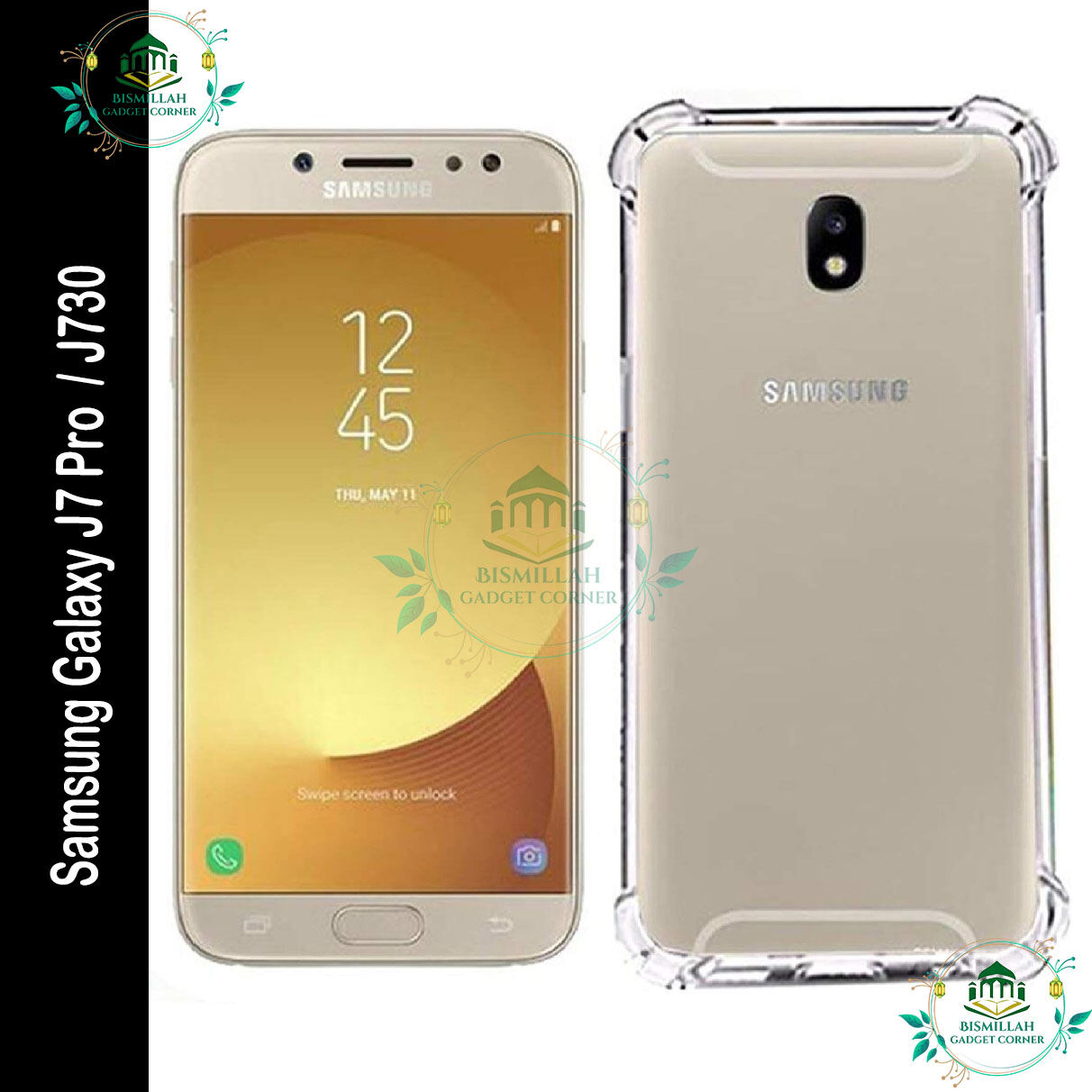 Transparent back cover For Samsung Galaxy J7 (2017) / Samsung Galaxy J7 Pro / Samsung Galaxy J730 Luxury transparent Protect Back Cover Soft Case