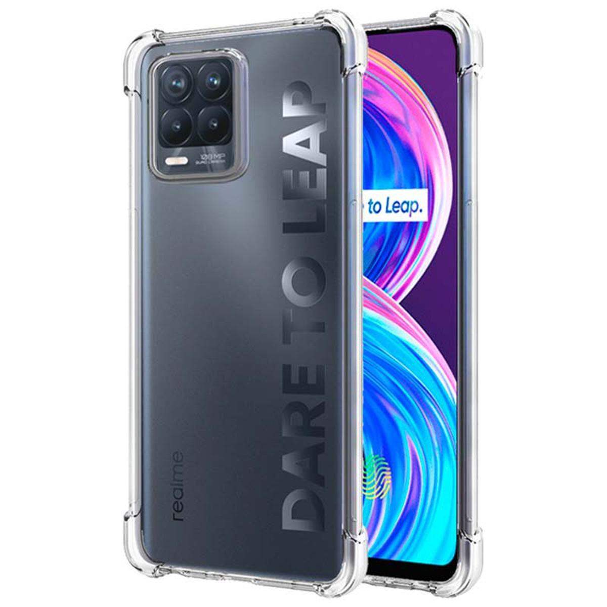 Realme 8 4G Premium Silicone Case Crystal Clear Soft TPU Ultra-Thin Transparent Flexible Protective Mobile Phone Back Cover