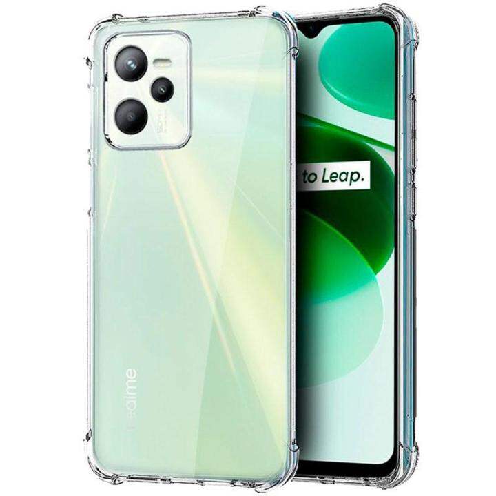 Realme C35 / Narzo 50A Prime Shockproof Bumper Case with Clear Soft TPU Protective Phone Cover for Realme C35 / Narzo 50A Prime Anti-Scratch