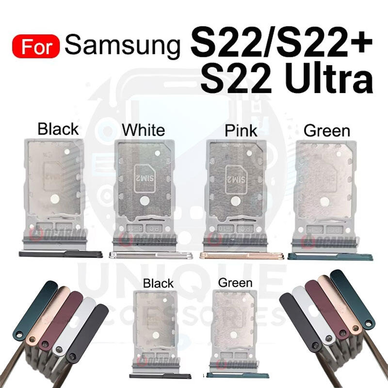 Samsung Galaxy S22 S22 Plus S22 Ultra Sim Tray Micro SD Card Slot with Sim Ejector Pin Replacement Parts - Price in Bangladesh