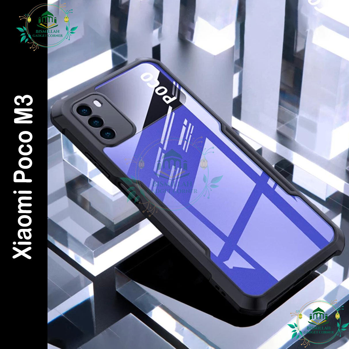 Xundd Back Cover for Xiaomi Poco M3 Transparent Hybrid Hard PC Back Bumper - Price in Bangladesh